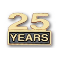 Stock Cutout Twenty-Five Years Pin